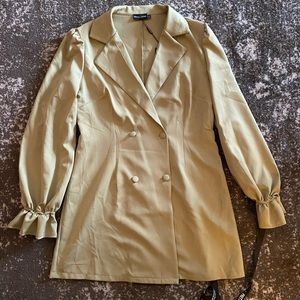 PLT Frill cuff blazer dress